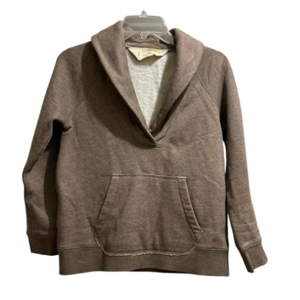 J. Crew Fleece Pullover Sz Small Cowl Collar
